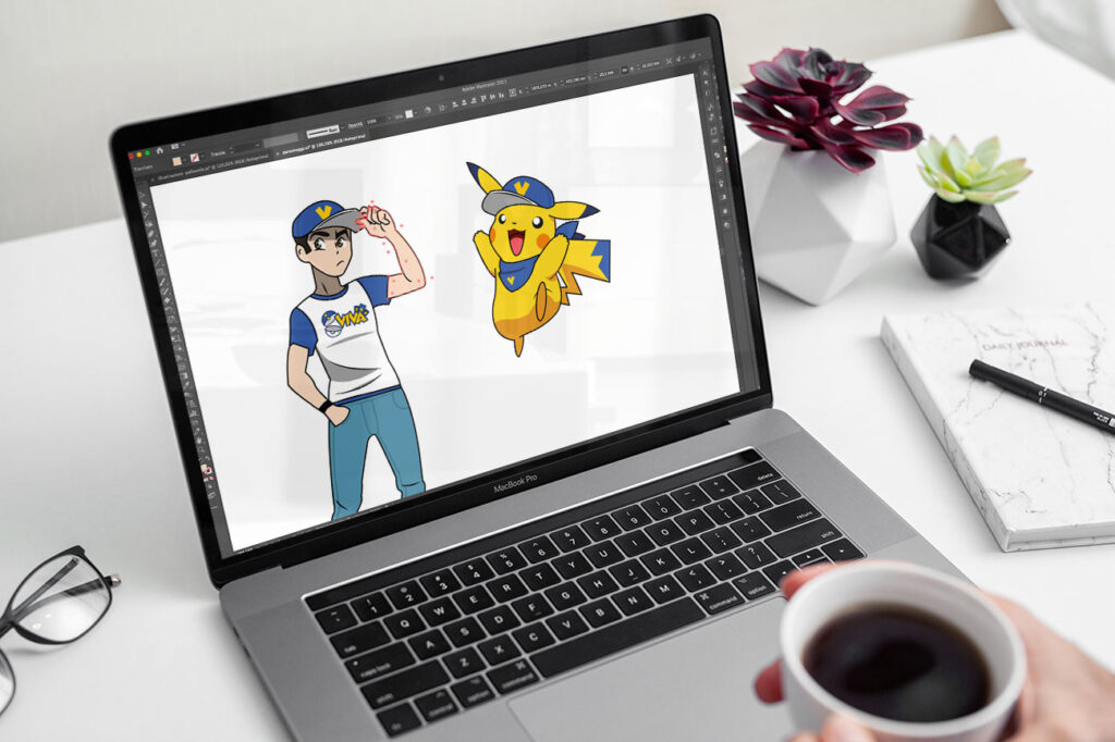 Viva TCG: una collaborazione vincente per un nuovo brand del collezionismo 13 Progettazione di personaggi vettoriali