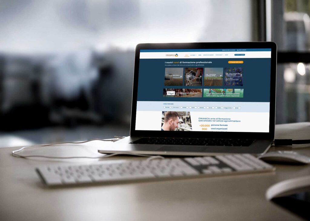 DINAMICA: sito web e comunicazione social 3 Home page di DINAMICA