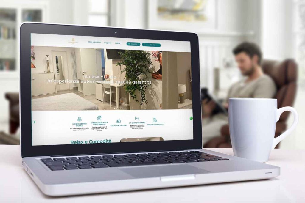 A casa di Lella: sito web per il nuovo bed & breakfast nella campagna bolognese 1 Design e creazione del sito web
