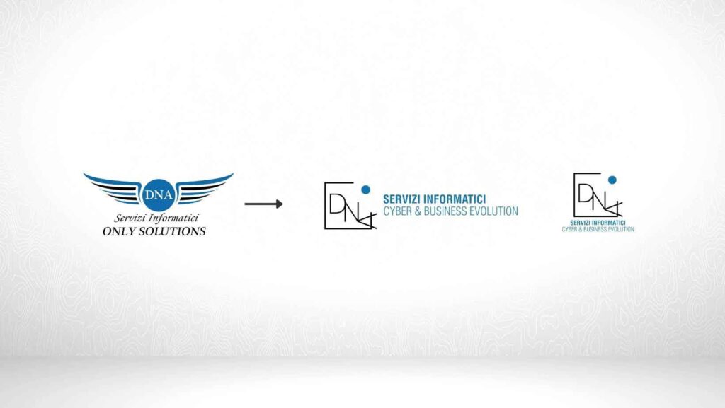DNA Servizi Informatici: immagine coordinata e video 1 Restyling e Rebranding di DNA Cyber & Business Evolution